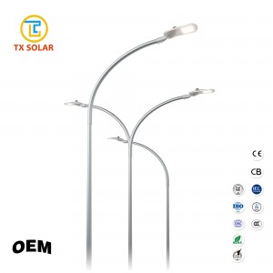 Hot Sale 4m-12m Cast Bent Light Pole