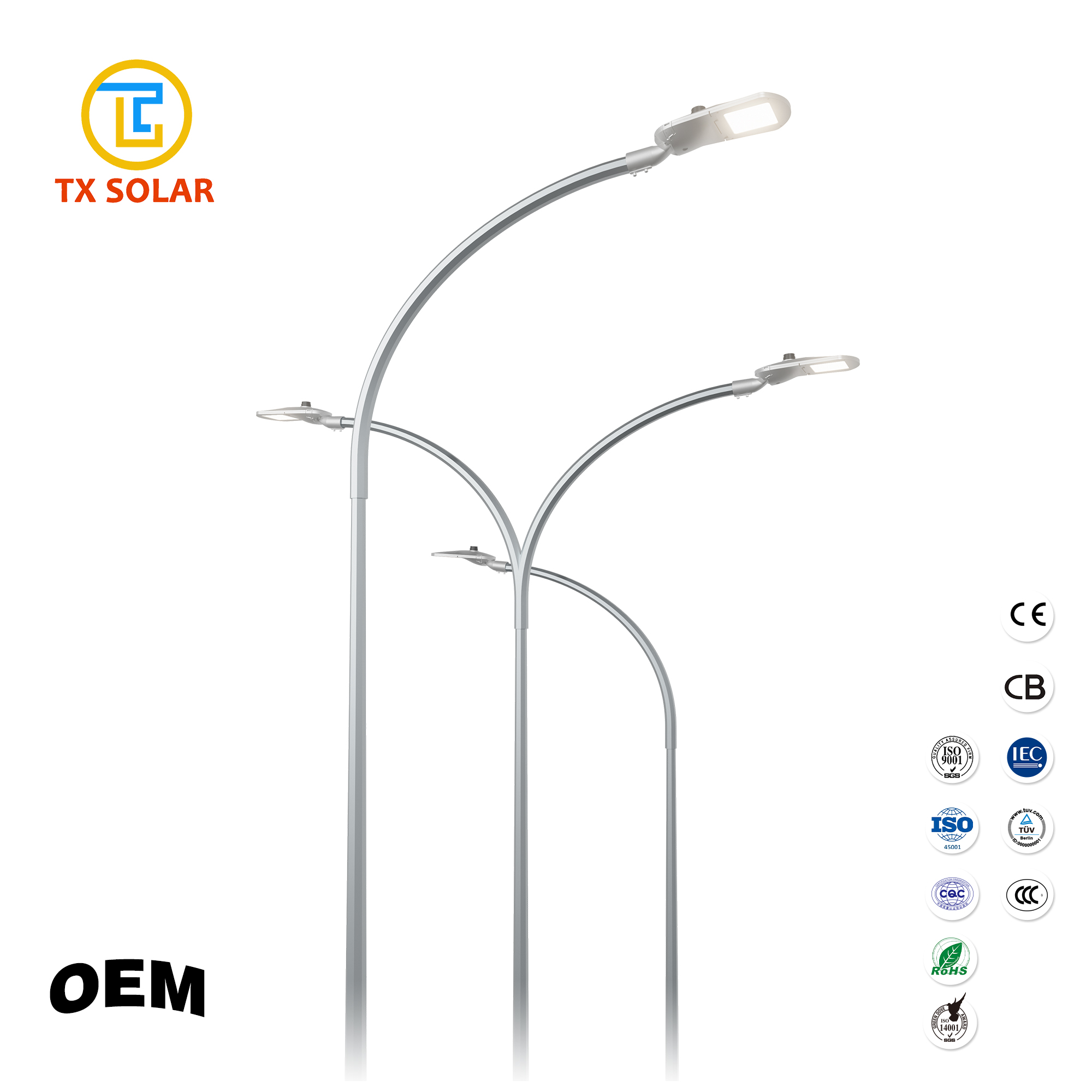 Cast Bent Light Pole