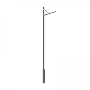 Hot-DIP Outdoor Single Arm LED Street Light Pole