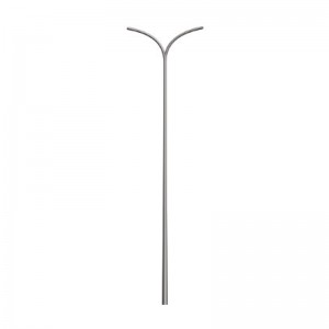 Double Arm Hot-Dip Galvanized Street Light Pole