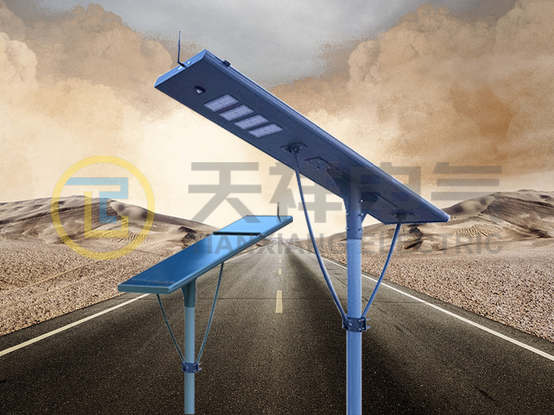 Application of self cleaning solar street lights