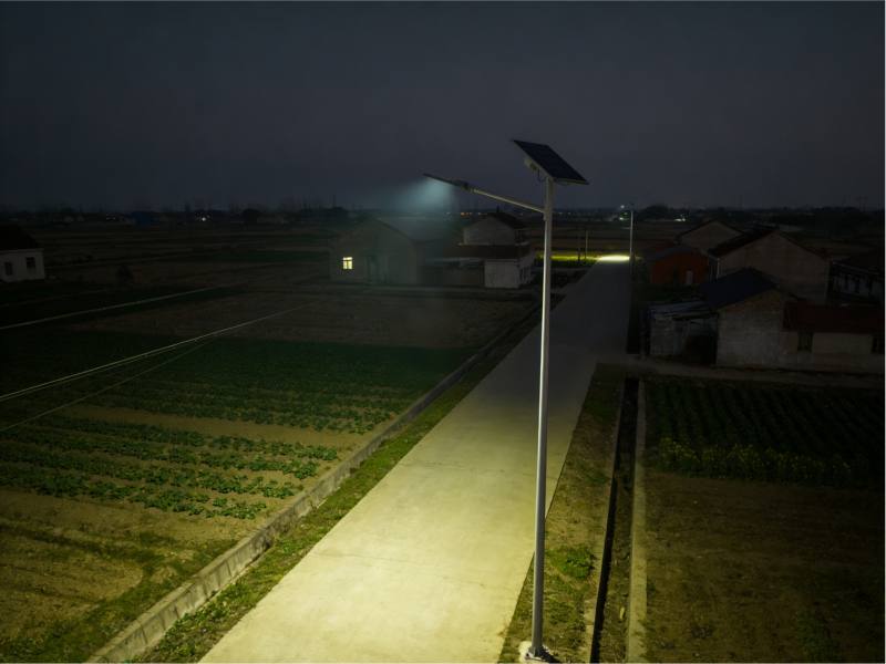 Solar-powered street lights