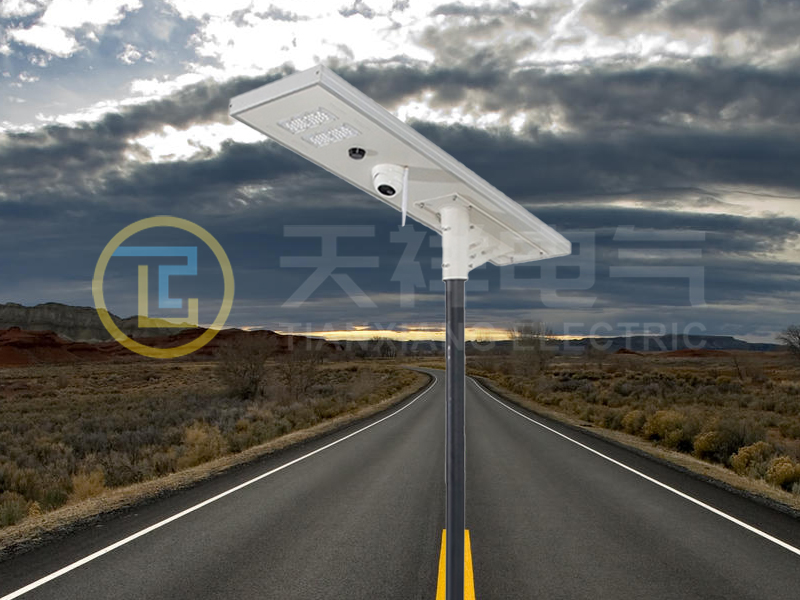 Can I put a camera on a solar street light?