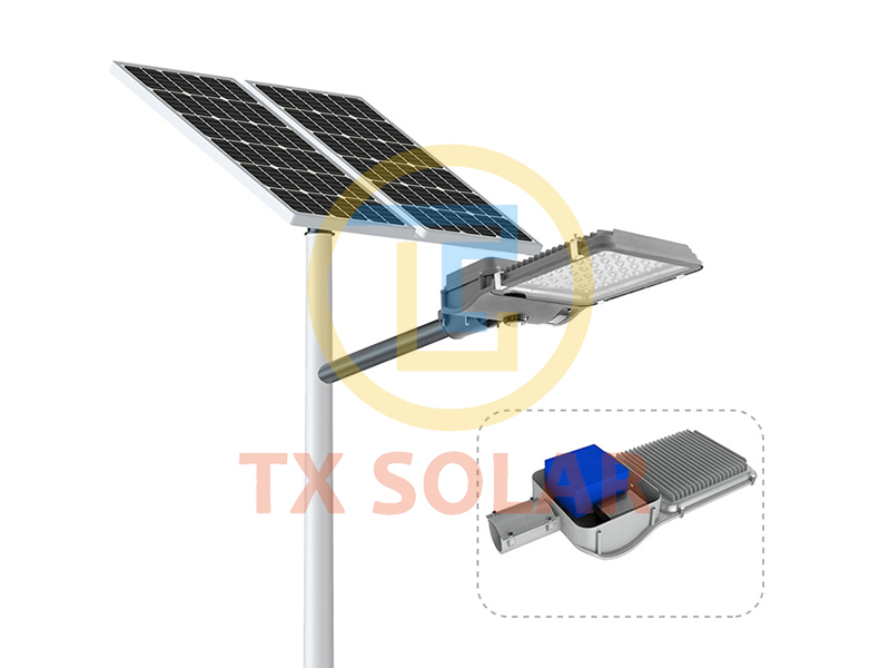 Composition of split solar street light