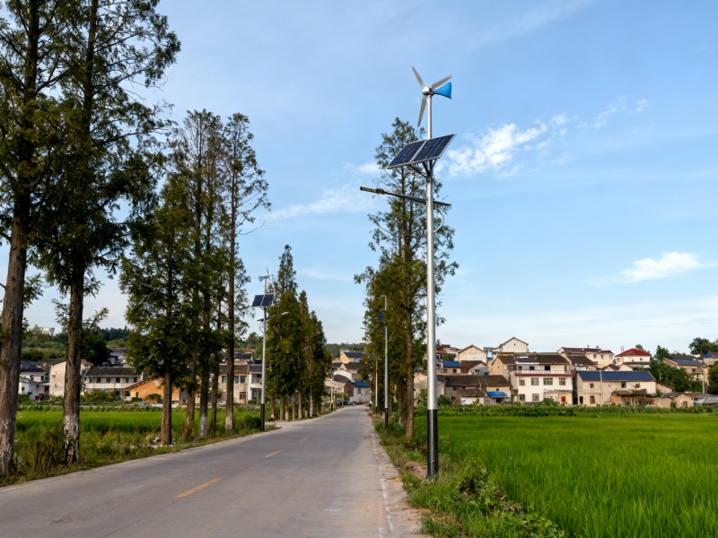 Daily maintenance of wind-solar hybrid LED street lights