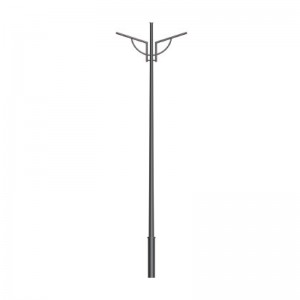 Double Arm Hot-Dip Galvanized Highway Light Pole